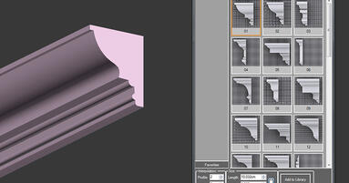 3ds Max - Skrypt ułatwiający tworzenie gzymsów
