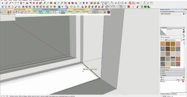 Tutorial - Sketchup - Zaokrąglanie krawędzi - Rozszerzenie Roundcorner