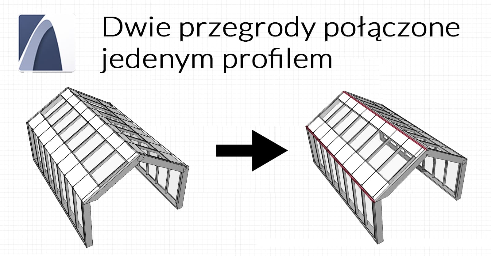 Archicad -Jak połączyć dwie przegrody strukturalne pod różnym kątem jednym profilem? Poradnik, tutorial