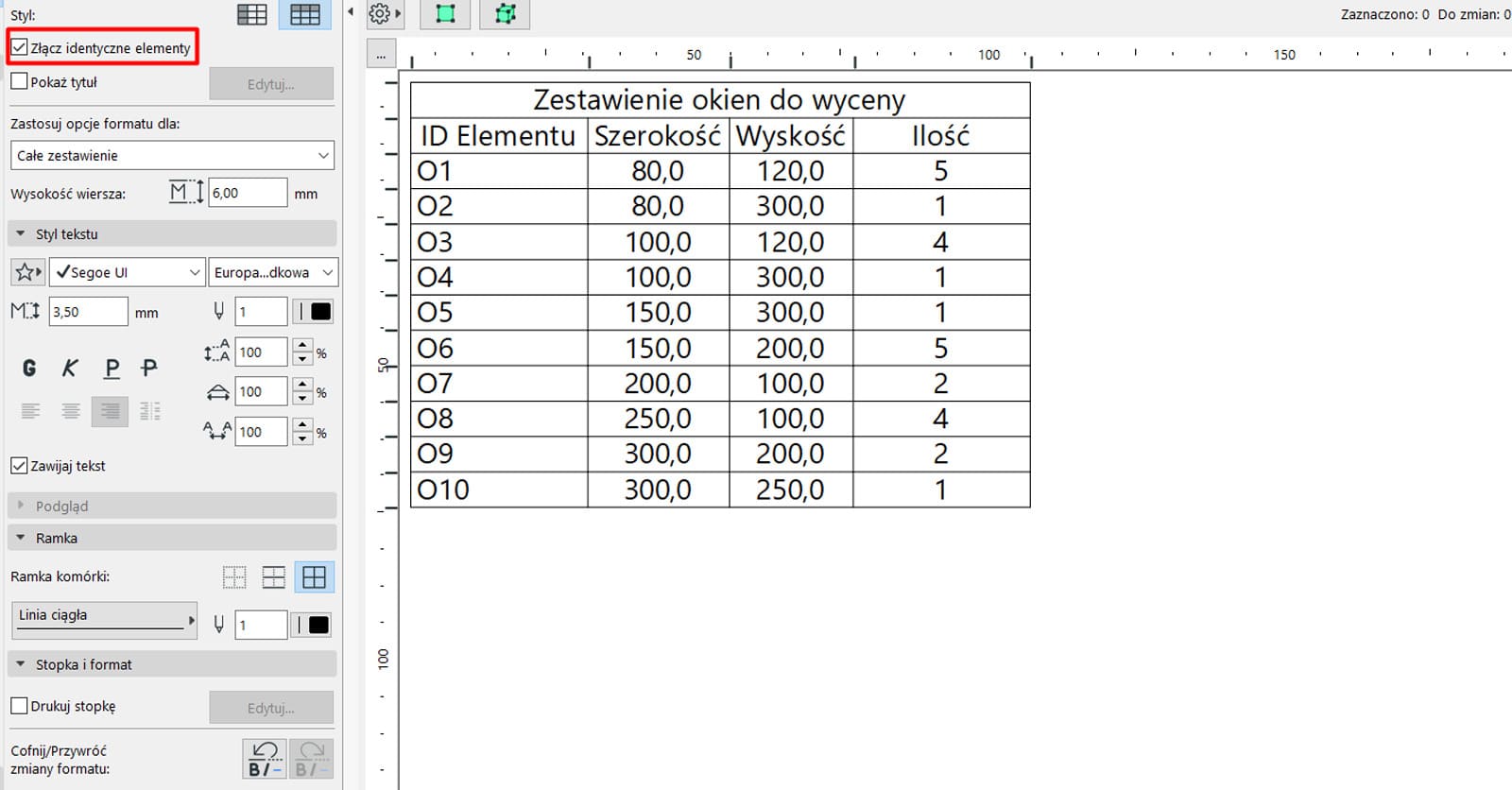 Archicad – Import danych z pliku Excel do zestawienia - Poradnik, tutorial-02