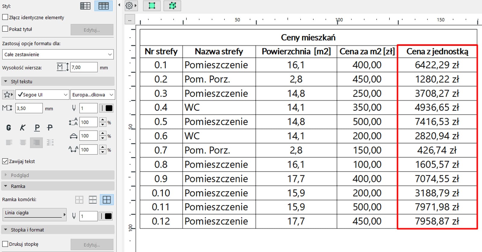 Archicad – Zastosowania wyrażeń w zestawieniach (Poradnik, tutorial) -16