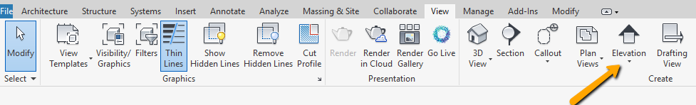 Revit - jak dodać elewację - 02
