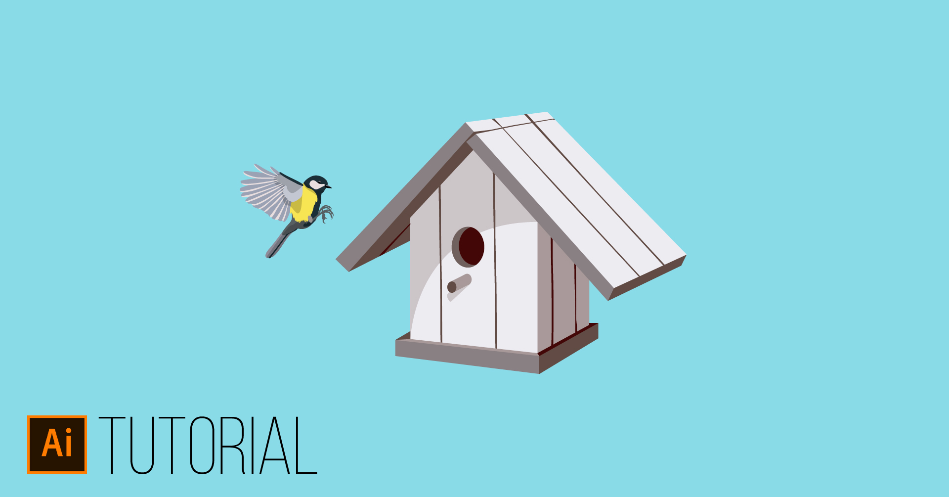 Jak zrobić domek dla ptaków w Adobe Illustrator? Tutorial i wiosenne inspiracje.