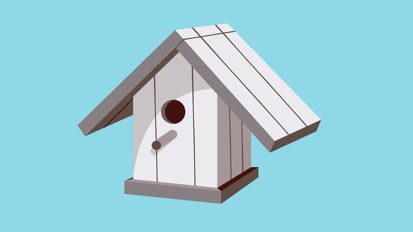 Jak zrobić domek dla ptaków w Adobe Illustrator? Tutorial i wiosenne inspiracje - 21