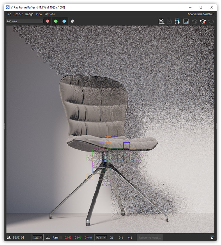 SketchUp - Interactive rendering - Podgląd w czasie rzeczywistym w V-Ray - 02