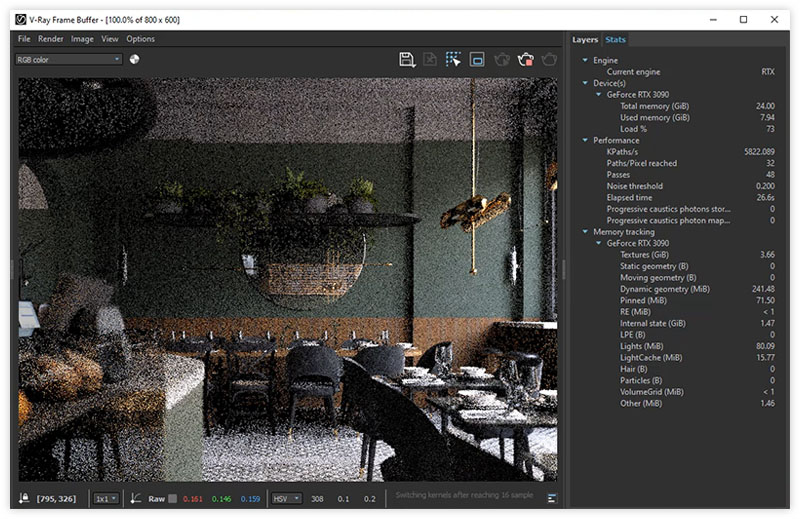 SketchUp + V-Ray + Enscape - Dlaczego powinieneś zainteresować się liczeniem na GPU? - 03