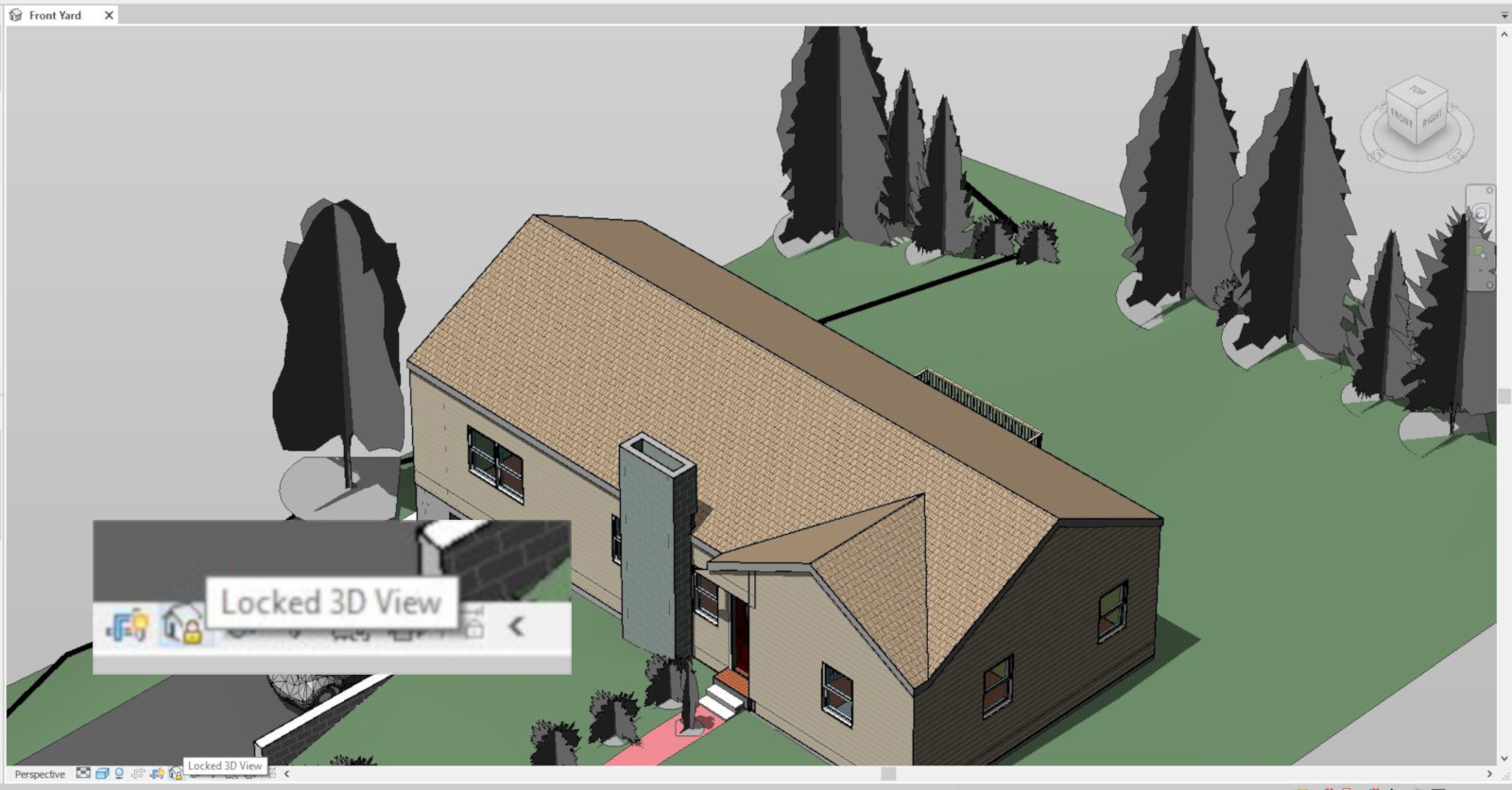 Revit - Jak zablokować widok 3D? - Tutorial, poradnik