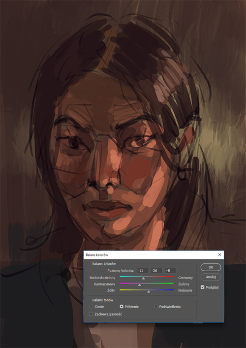 Digital painting - Jak używać kolorów w cieniu i świetle? - Tutorial - 07