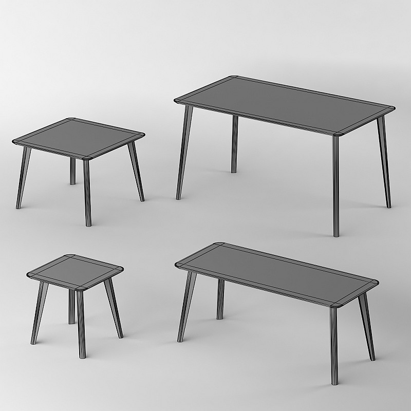 Darmowe modele mebli 3d -Stół Ikea - Lisbao - 01