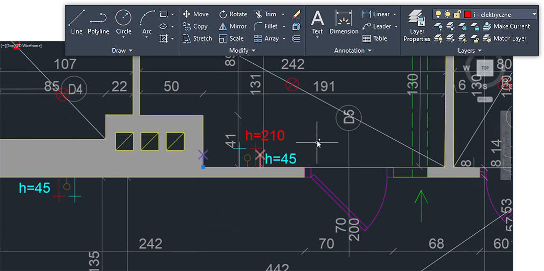 Kurs - Autocad - Opracowanie projektu wnętrza - 04