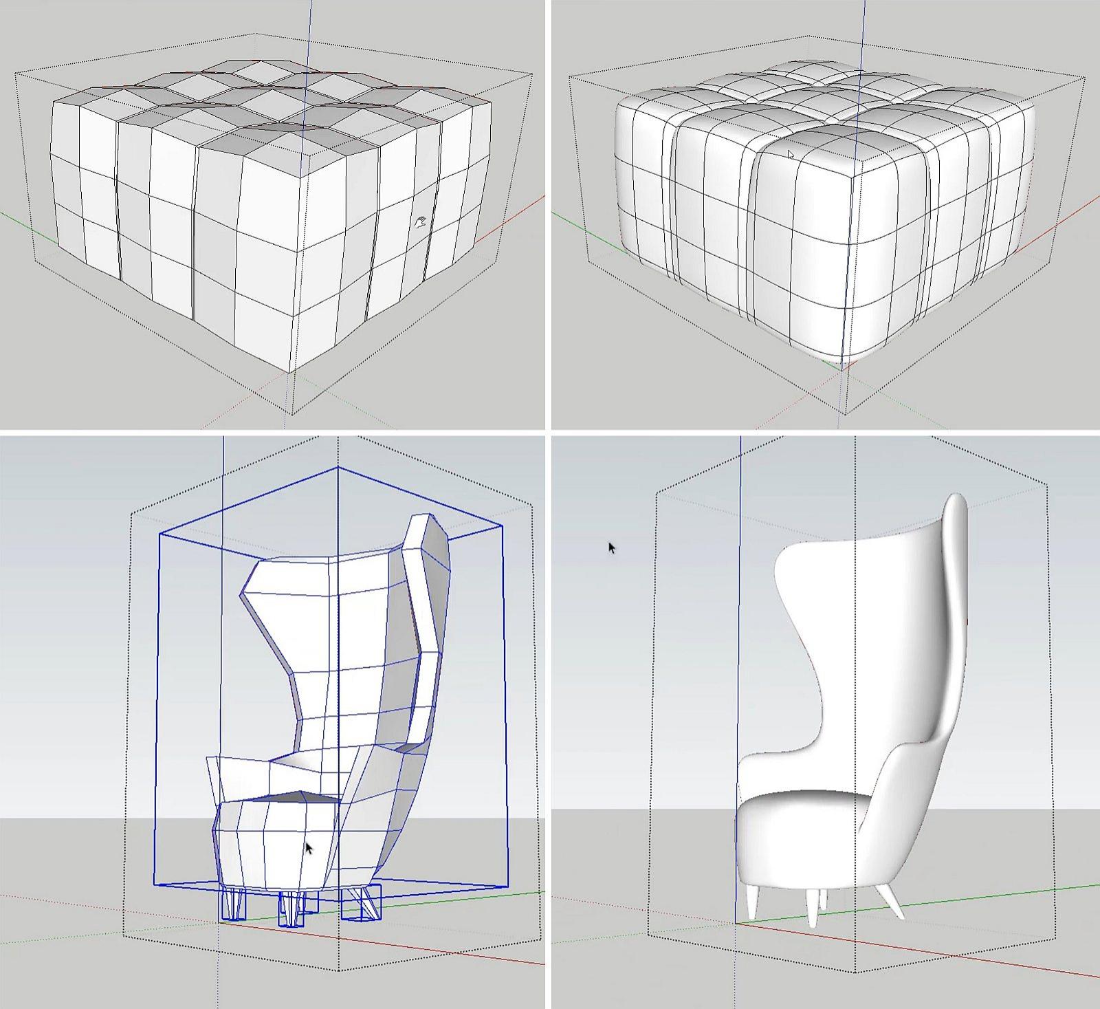 Kurs - Sketchup - V-ray 3.6 - Różne sposoby oświetlenia wnętrza - 02
