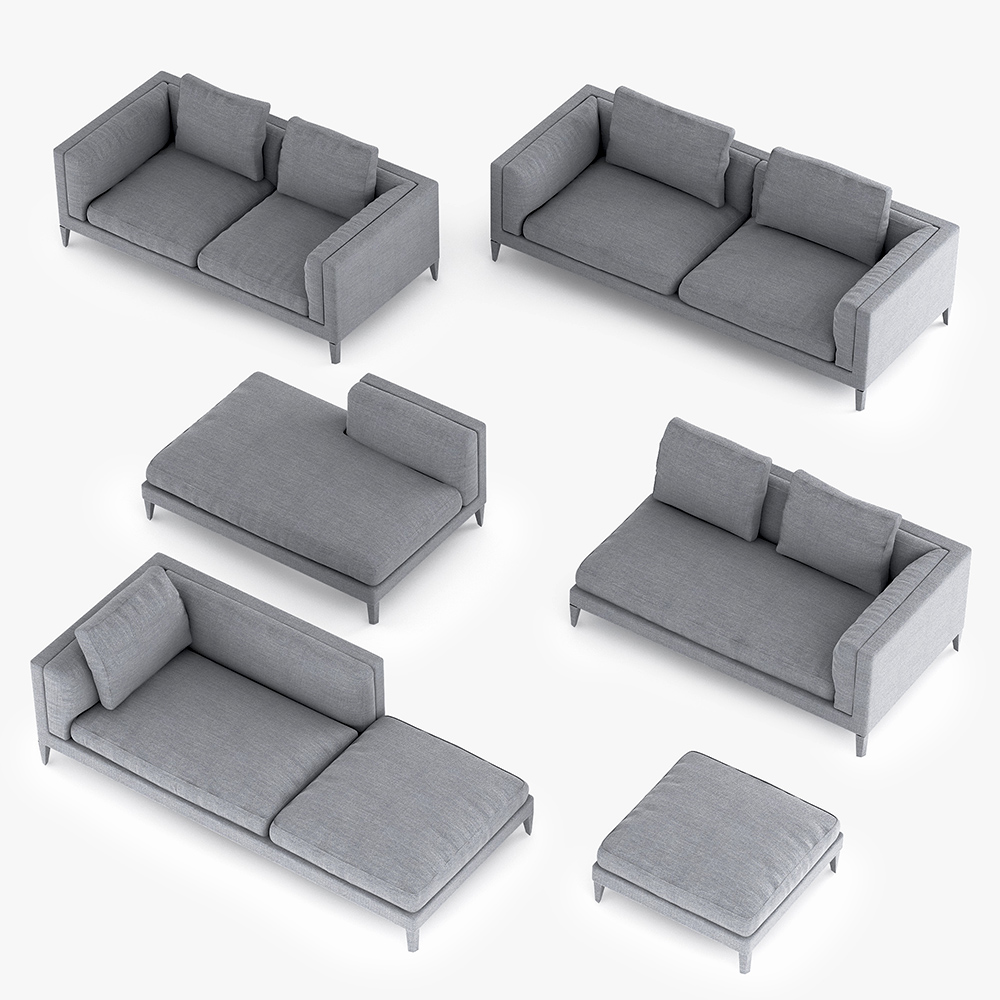 Darmowe modele 3d - Sofa - Dives - Maxalto