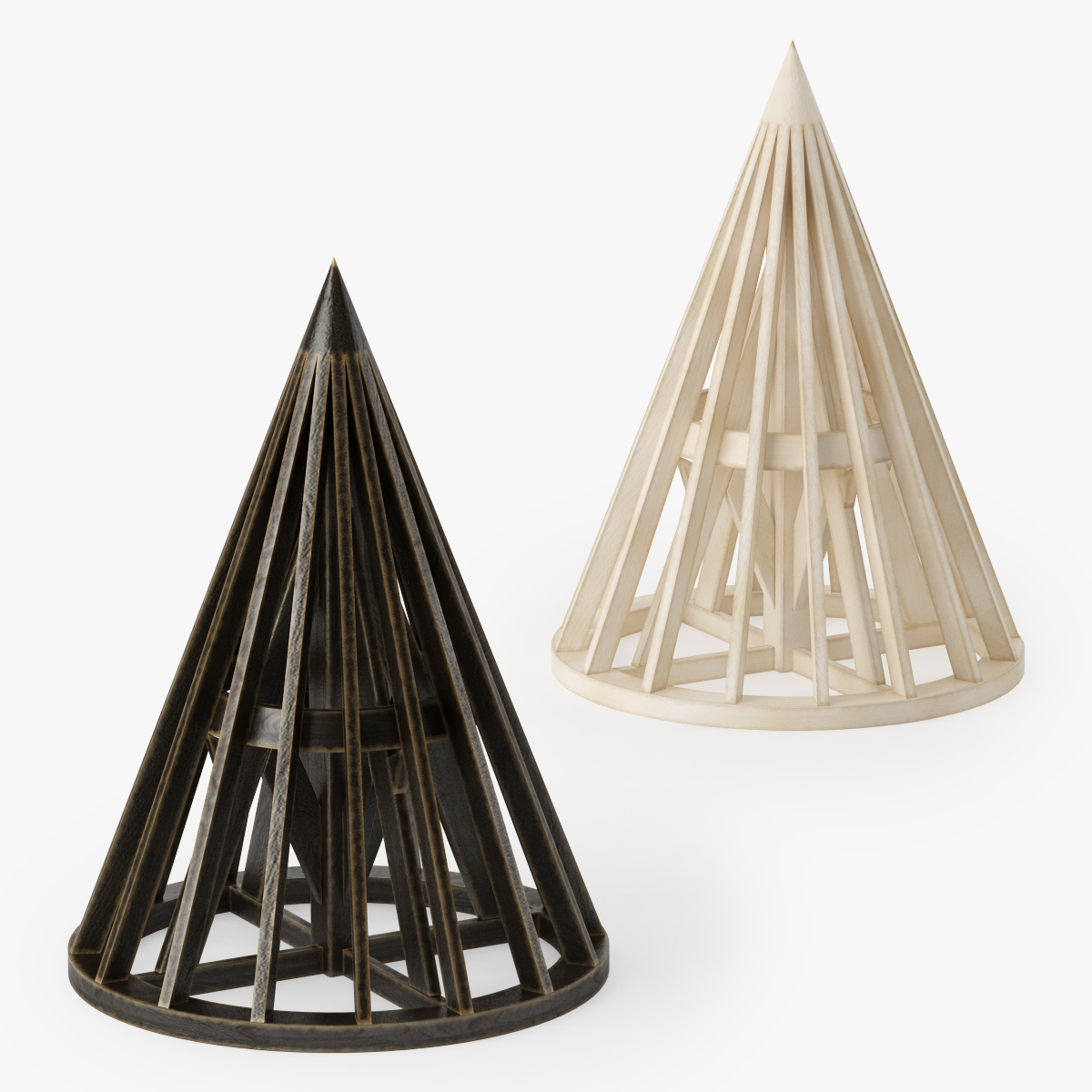 Darmowe modele 3d - Wood Cone Maquette