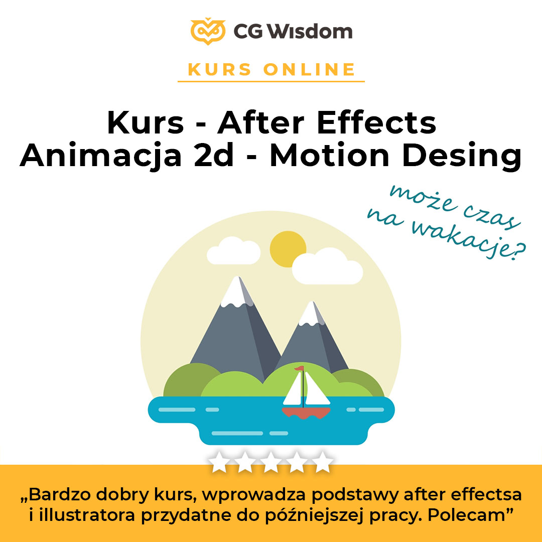 Kurs After Effects Animacja 2D w stylu motion design CGwisdom.pl