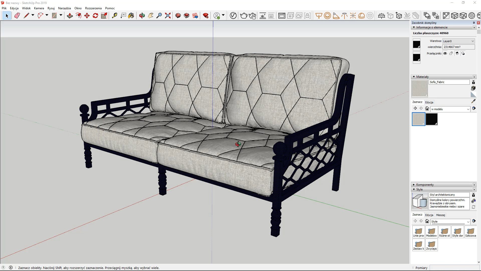 шаблоны мебели для sketchup