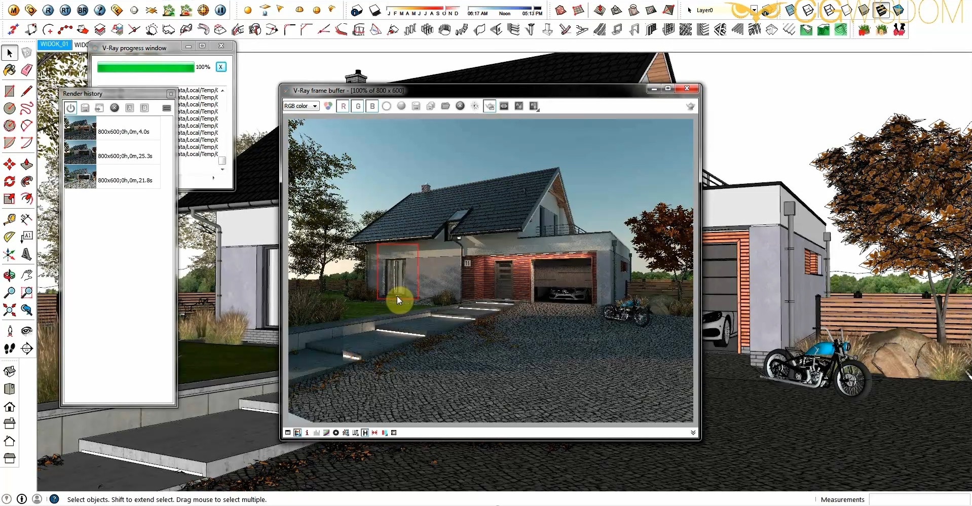 Kurs Sketchup Vray Wizualizacja Domu Jednorodzinnego Cg