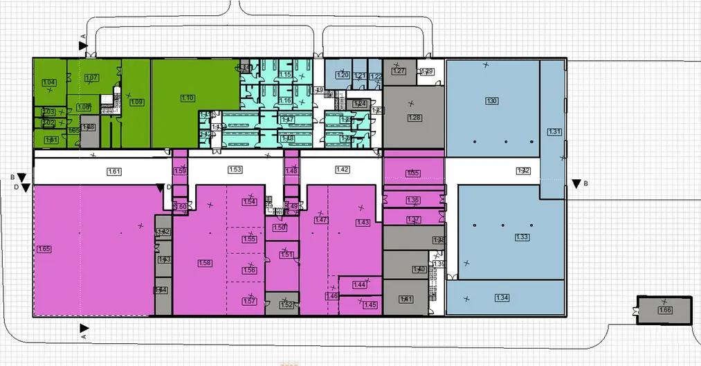 Archicad – Schemat funkcjonalny z użyciem stref - 05