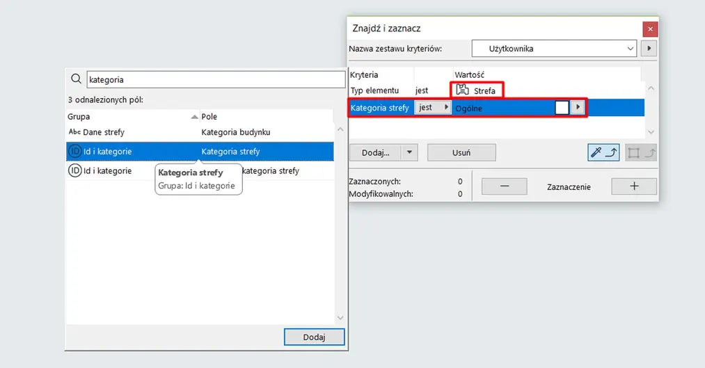Archicad – Schemat funkcjonalny z użyciem stref - 07