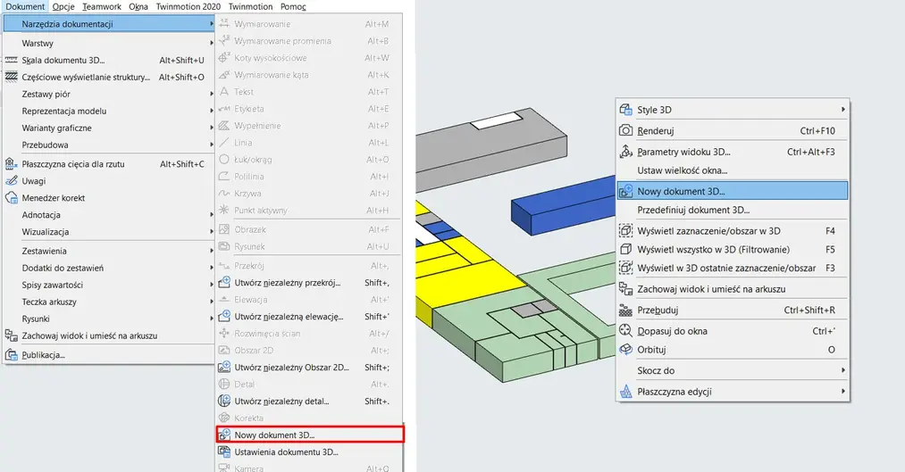 Archicad – Schemat funkcjonalny z użyciem stref - 11
