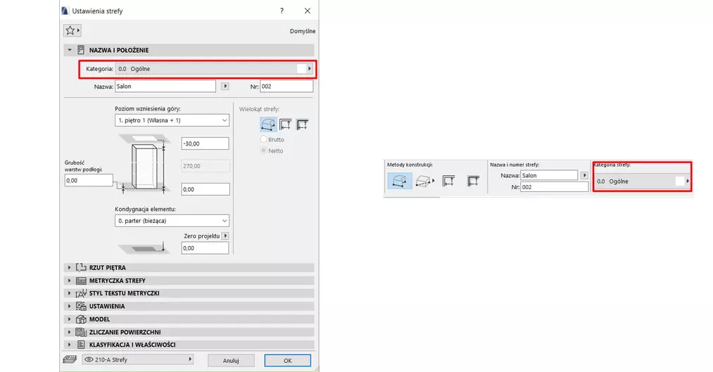 Archicad  -  Bilans terenu za pomocą kategorii stref - Poradnik, tutorial - 04