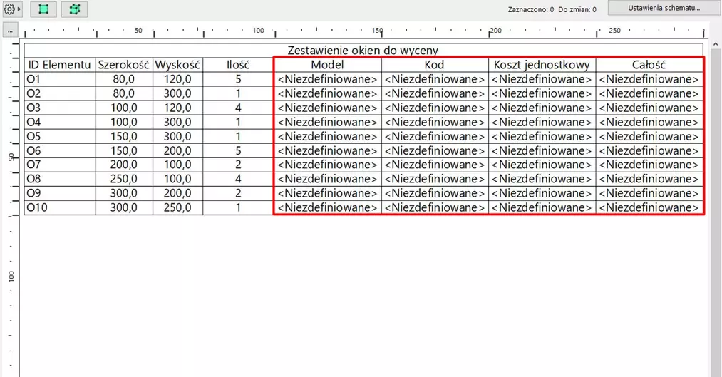 Archicad – Import danych z pliku Excel do zestawienia - Poradnik, tutorial-04