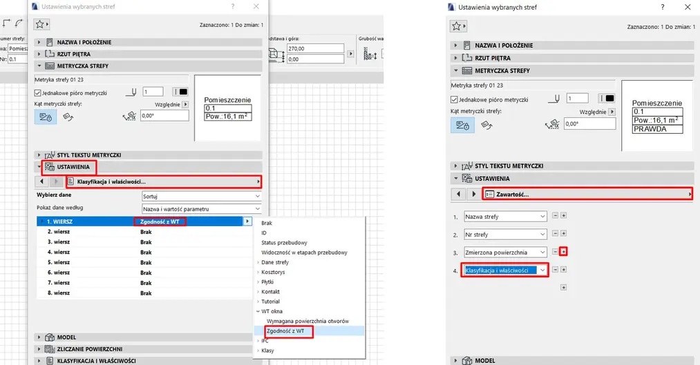 Archicad – Zastosowania wyrażeń w etykietach (Poradnik, tutorial) -12