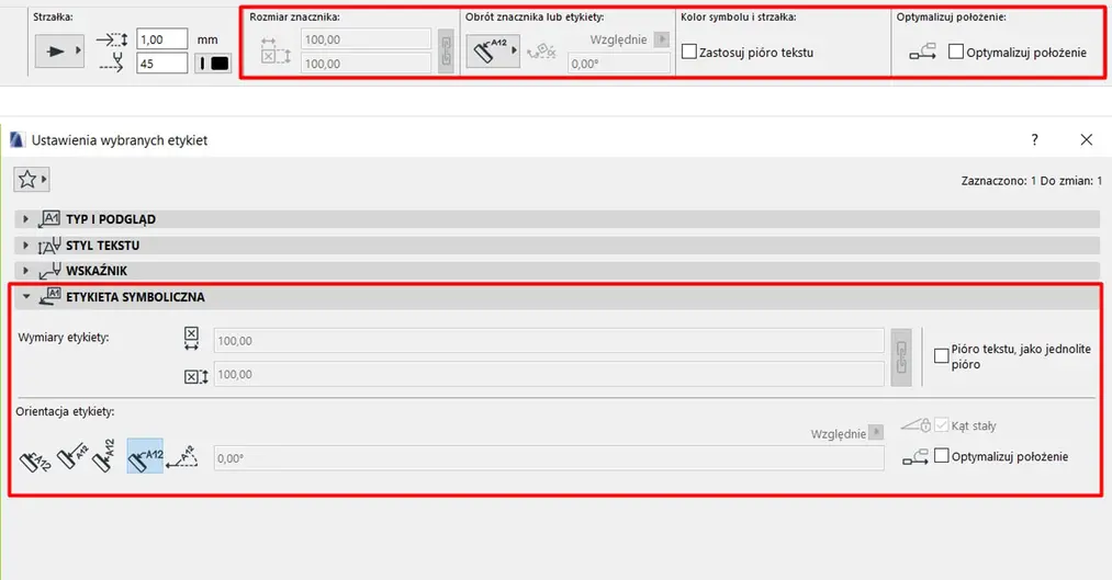 Archicad - Czym są etykiety i jak z nich korzystać? Poradnik, tutorial - 05
