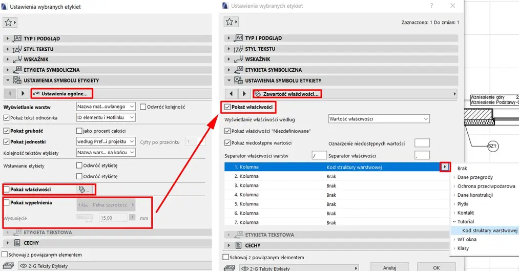 Archicad - Czym są etykiety i jak z nich korzystać? Poradnik, tutorial - 06
