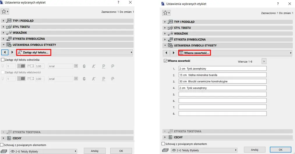 Archicad - Czym są etykiety i jak z nich korzystać? Poradnik, tutorial - 08