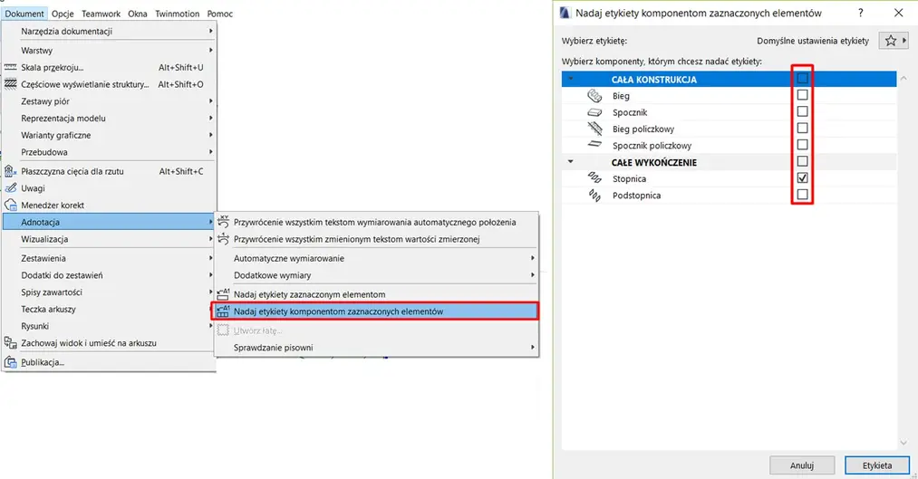 Archicad - Czym są etykiety i jak z nich korzystać? Poradnik, tutorial - 13