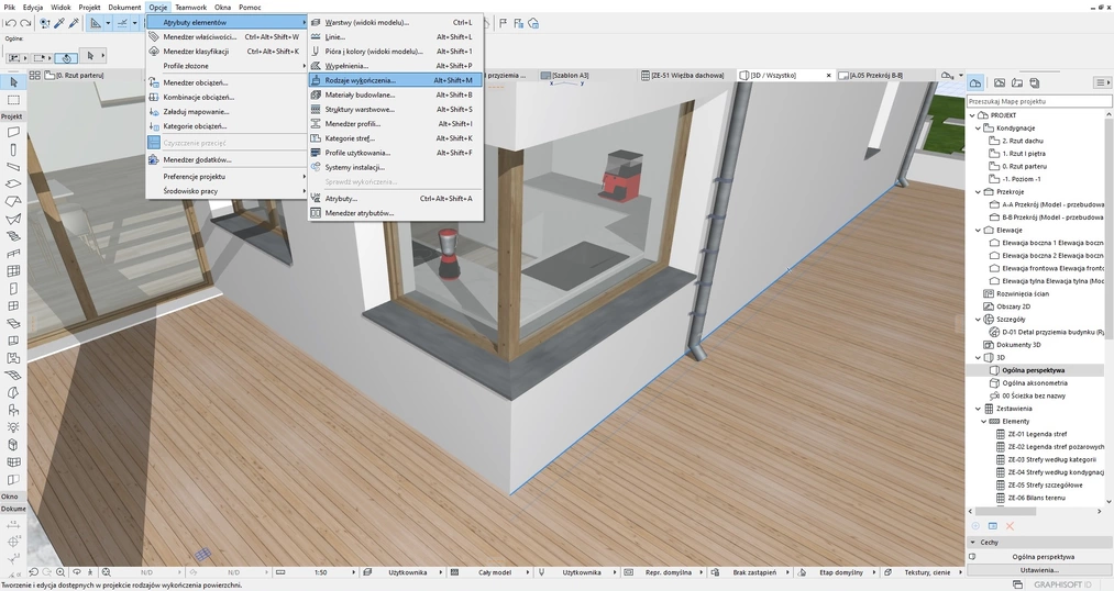 Archicad - Jak dopasować wielkość i ustawienie tekstury na obiekcie 3D - 02