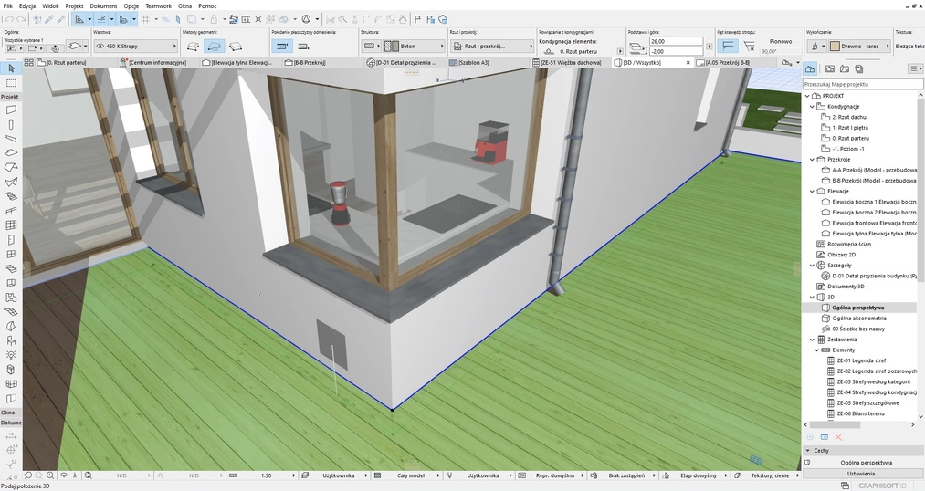 Archicad - dopasowanie tekstury na obiekcie 3D - 02
