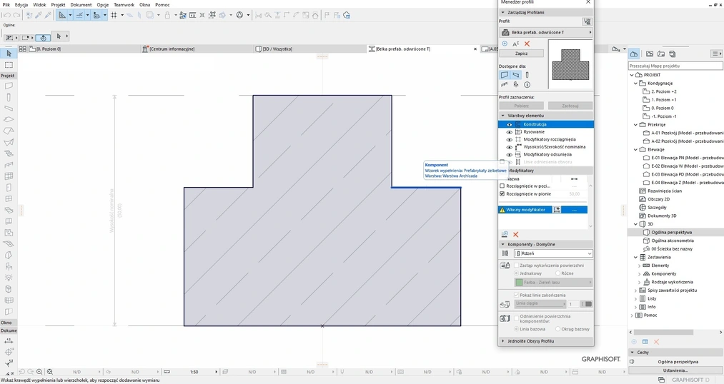 Archicad modyfikatory odsunięcia artykuł, poradnik 05