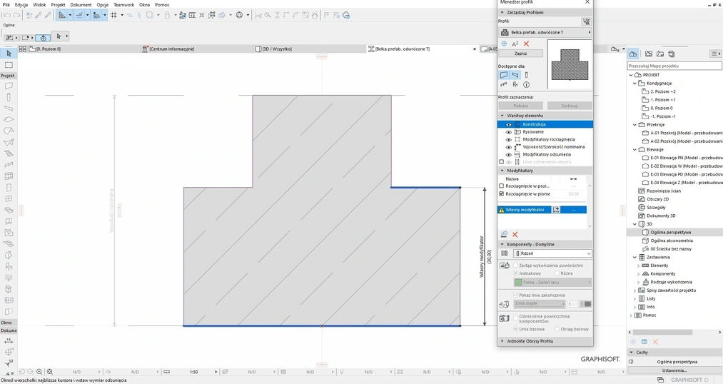 Archicad modyfikatory odsunięcia artykuł, poradnik 06