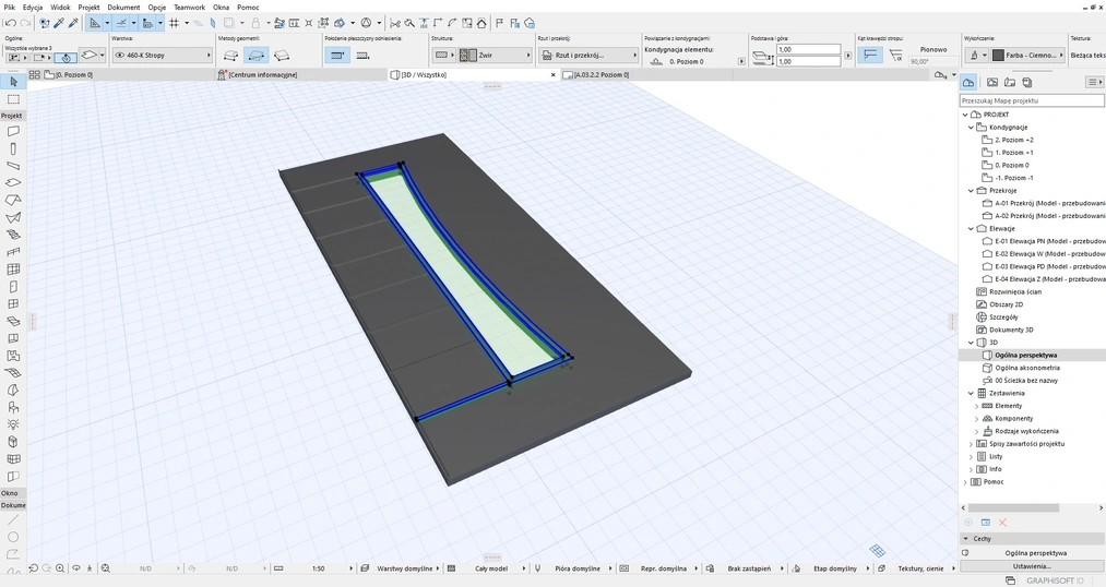 Archicad - Jak stworzyć własny profil drzwi lub okna - Poradnik, tutorial - 02