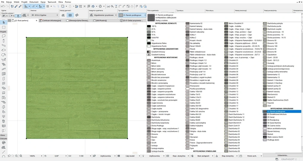 Archicad - tworzenie wypełnień obrazkowych - 08