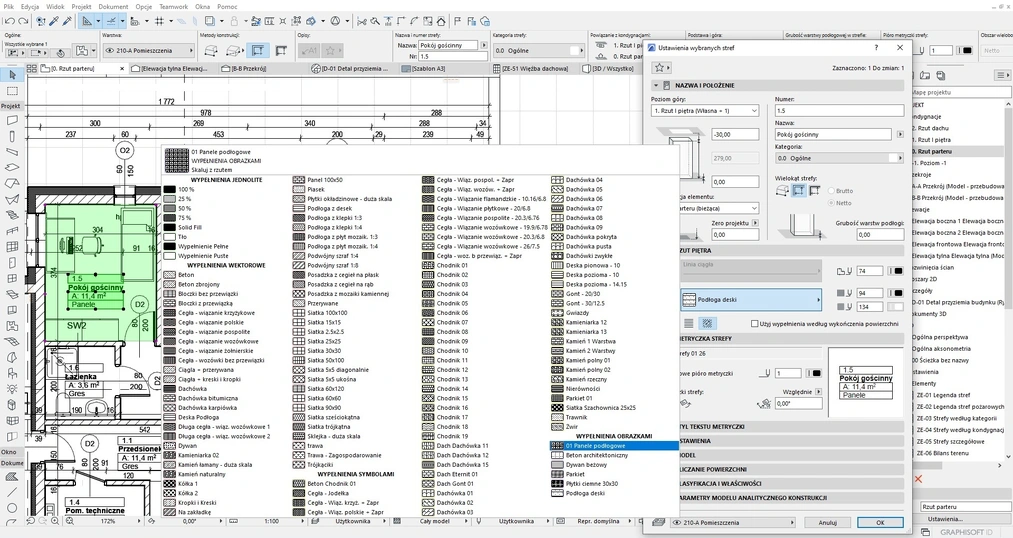 Archicad - tworzenie wypełnień obrazkowych - 10