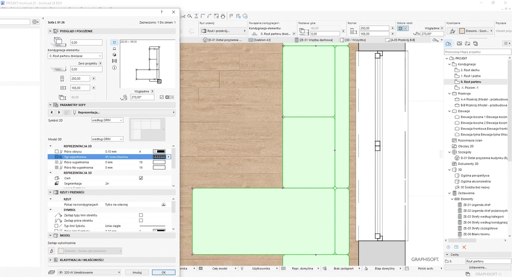 Archicad - tworzenie wypełnień obrazkowych - 13