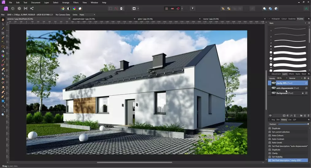 Model i wizualizacja domu jednorodzinnego w Blender + Cycles