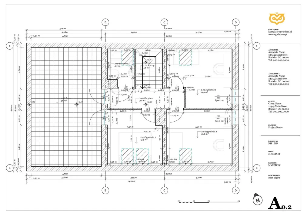 Projekt mieszkania w SketchUp.