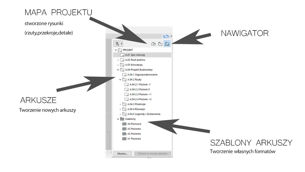 Jak zapisać layout w Archicadzie?