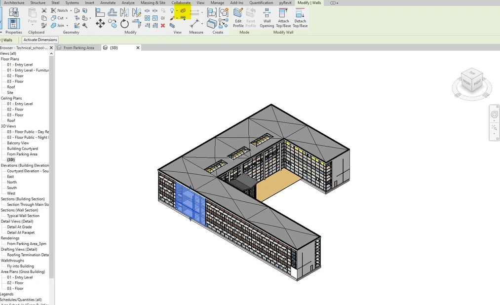 Revit - Jak zrobić widok rozłożony 3D - 02