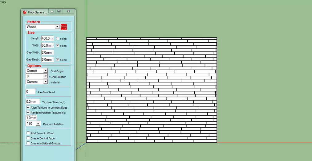 Floor Generator dla Sketchupa czyli jak łatwo stworzyć drewnianą podłogę - Tutorial, poradnik - 08