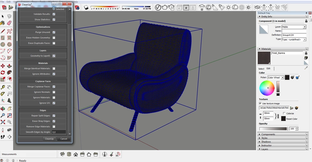 Cleanup для sketchup как пользоваться