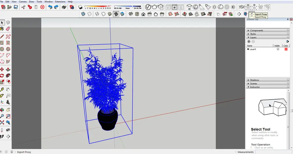 Sketchup - Co to jest Vray Proxy i kiedy warto z tego korzystać? Poradnik, tutorial - 05