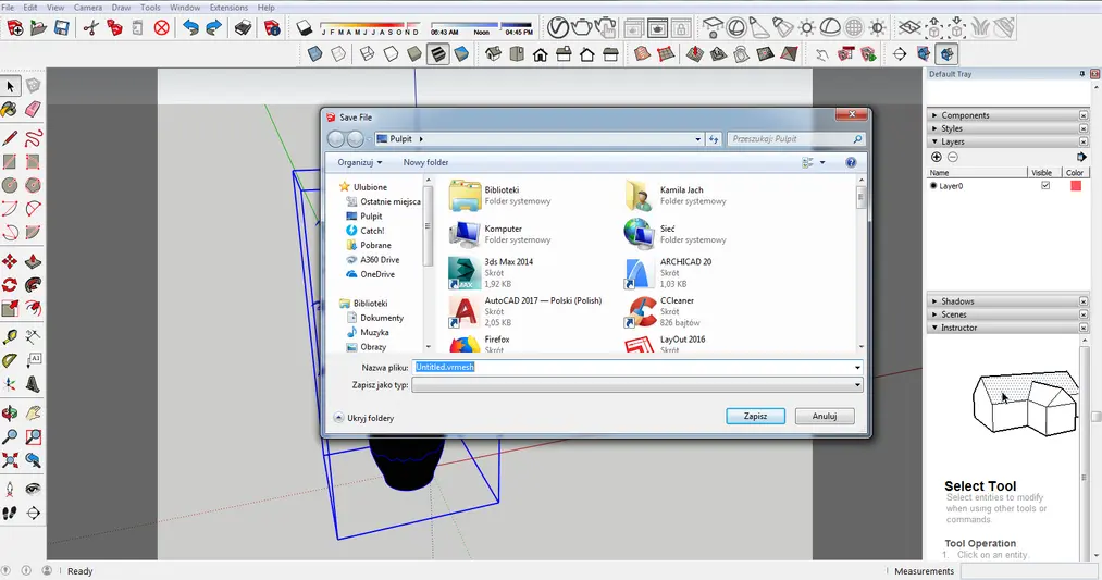Sketchup - Co to jest Vray Proxy i kiedy warto z tego korzystać? Poradnik, tutorial-06