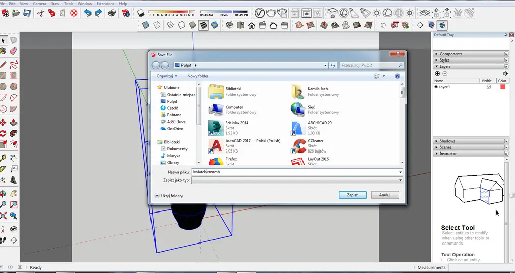 Sketchup - Co to jest Vray Proxy i kiedy warto z tego korzystać? Poradnik, tutorial-07