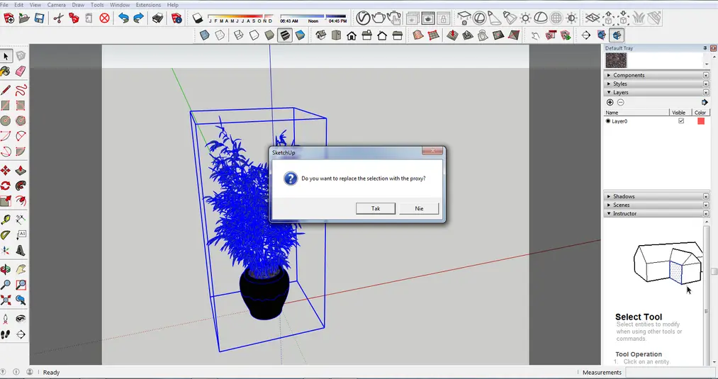 Sketchup - Co to jest Vray Proxy i kiedy warto z tego korzystać? Poradnik, tutorial-08
