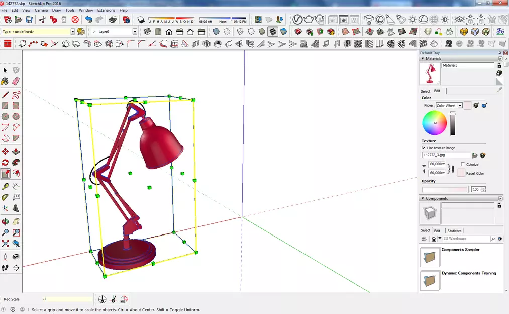 Sketchup - Jak zrobić lustrzane odbicie? - Poradnik, tutorial - 02