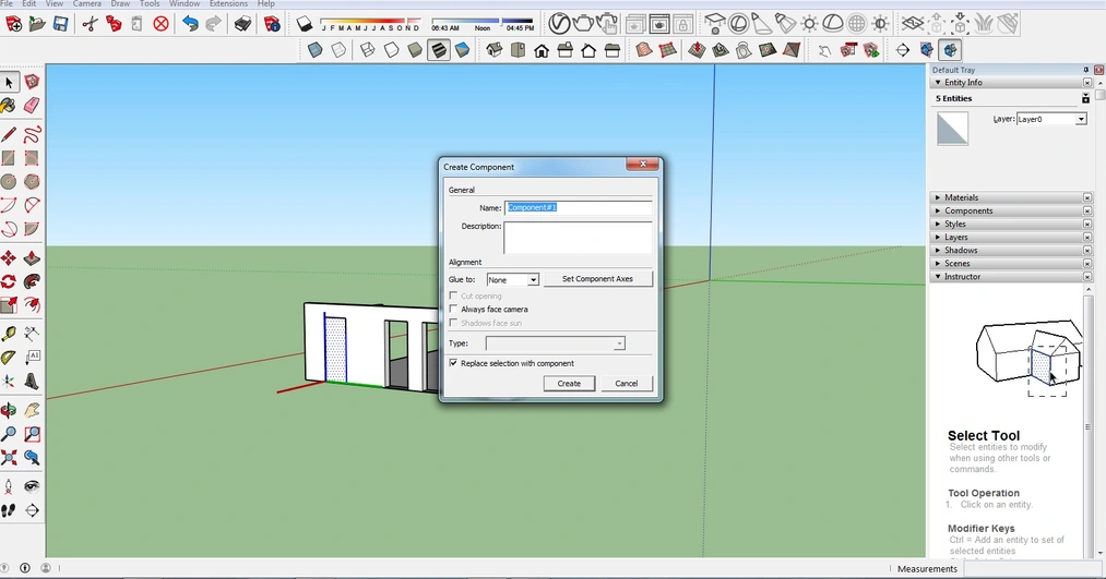 Sketchup - Tworzenie komponentów - Poradnik, tutorial - 04